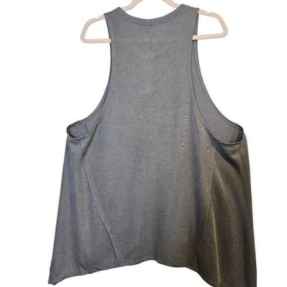 Mona B top, sleeveless sage flowy tank . One Size. #871 - Picture 2 of 4